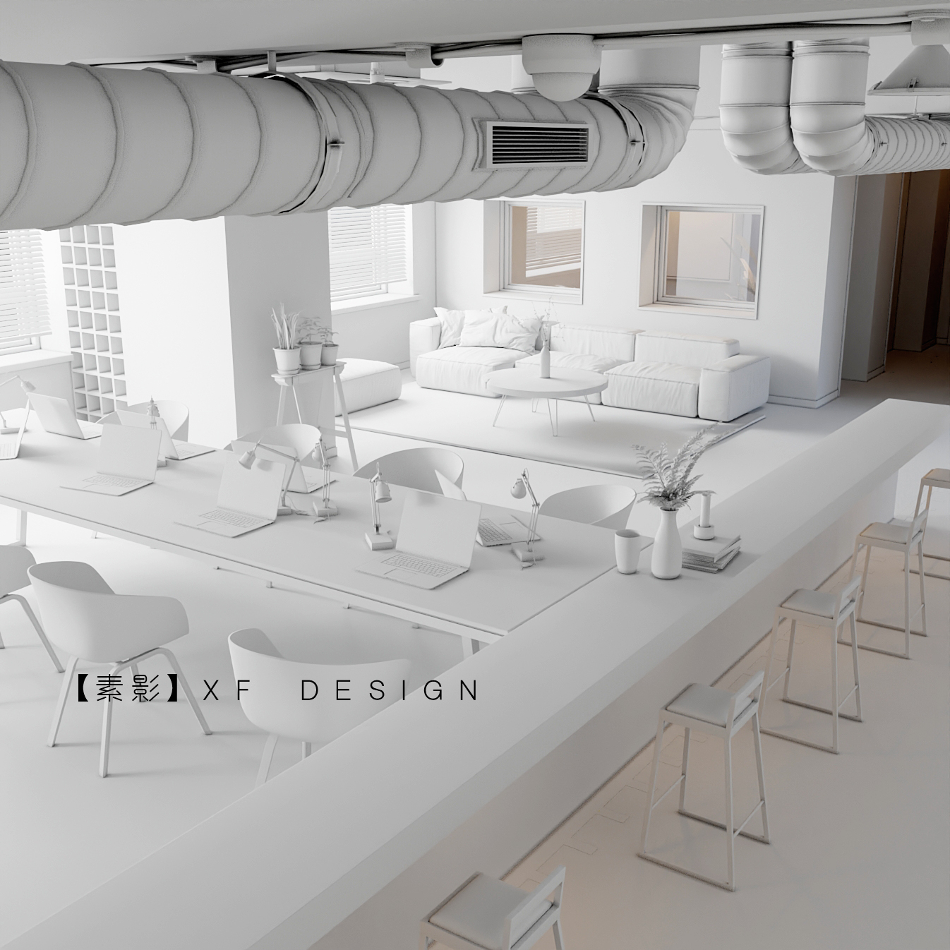 素影建筑 · 现代简约办公室设计-17