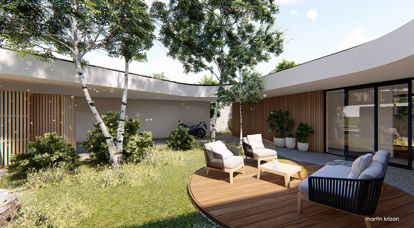 Anastasiya Gushchina丨庭院丨Atrium House-9