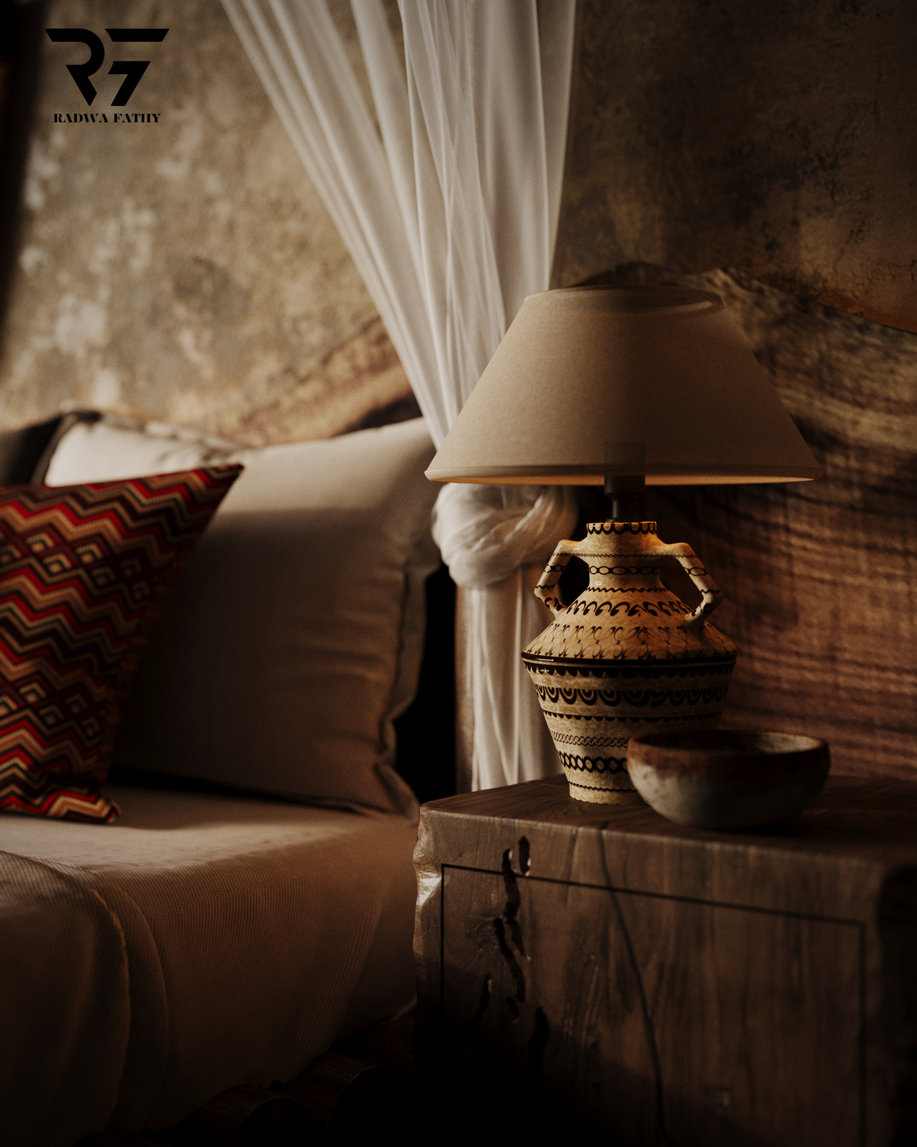 African bedroom-1