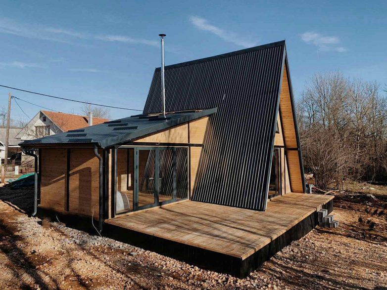 Kosjerića木质“Aframe”房屋丨克罗地亚-25