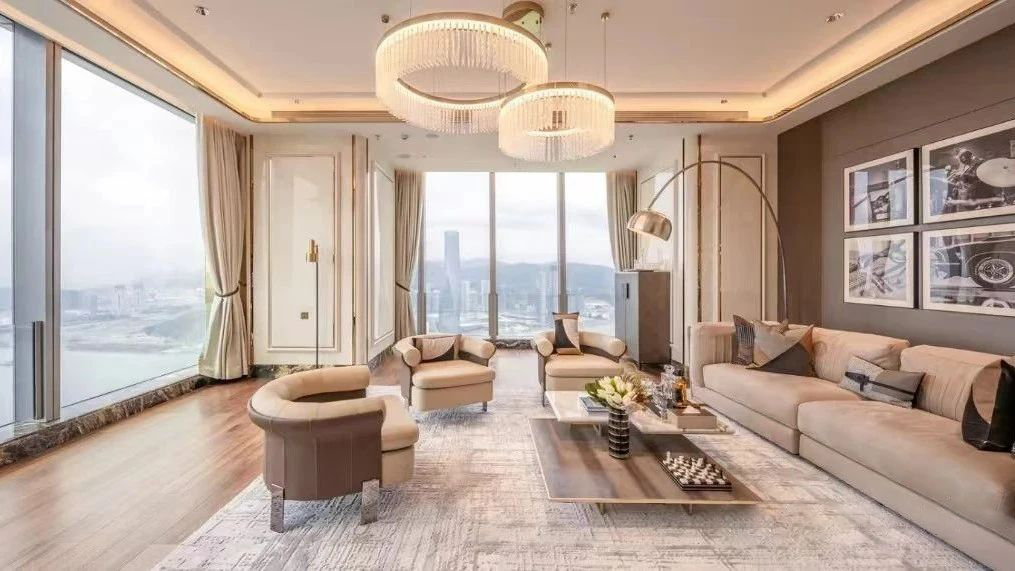 珠海琴澳湾1号「雲玺」425㎡超级大平层丨中国珠海丨建筑设计为Aedas凯达环球,室内设计为Yabu Pushelberg-45