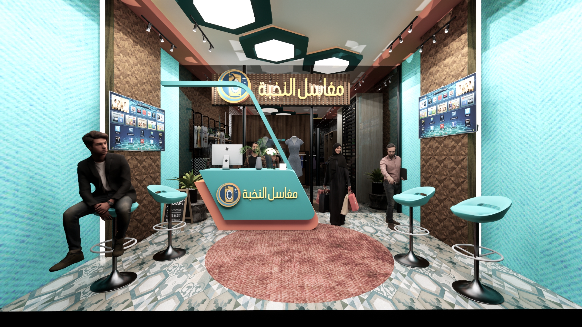 تصميم داخلي وخارجي لمغسله في الكويت-6