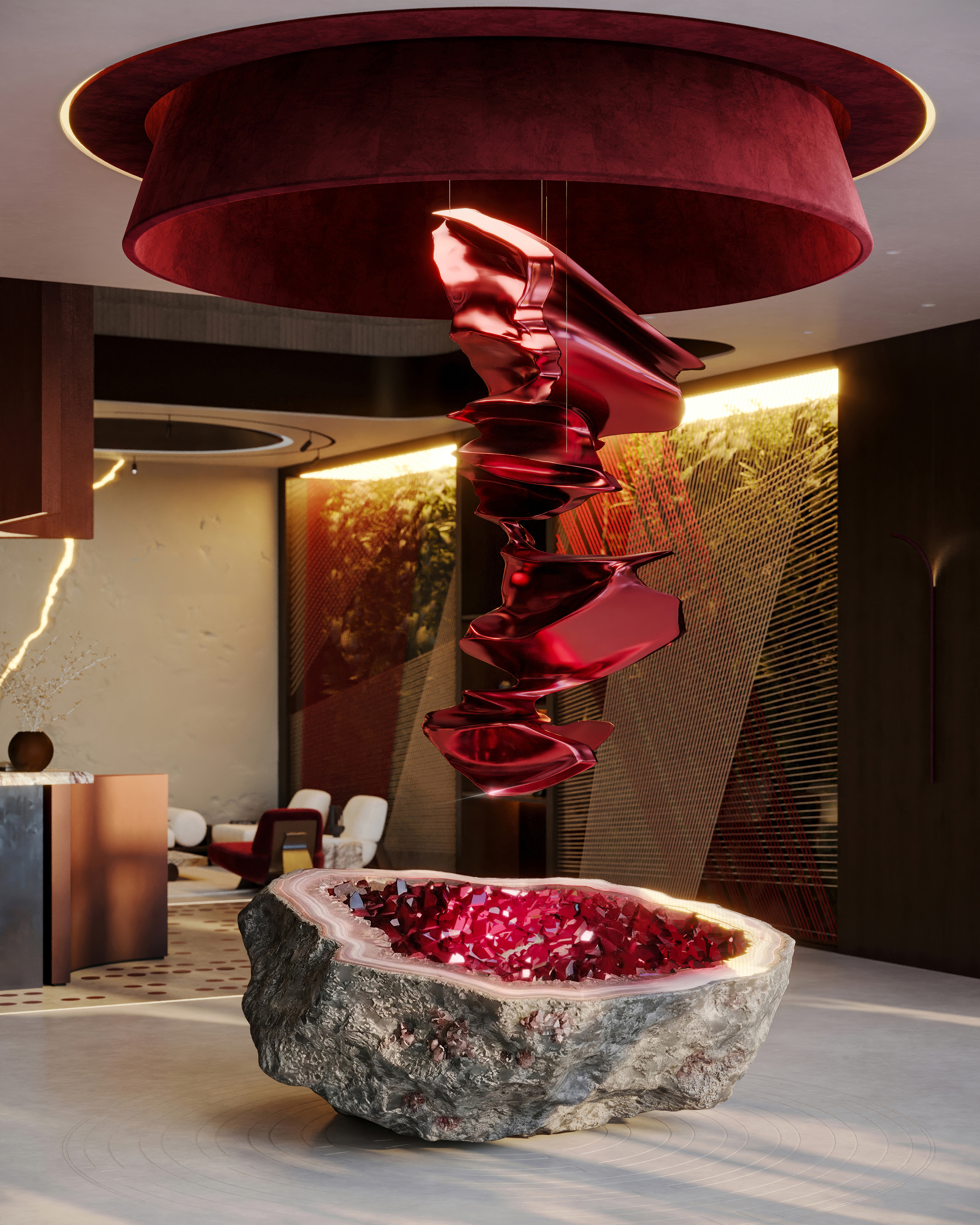 深红晶洞丨阿联酋迪拜丨Mahmoud Adel-4