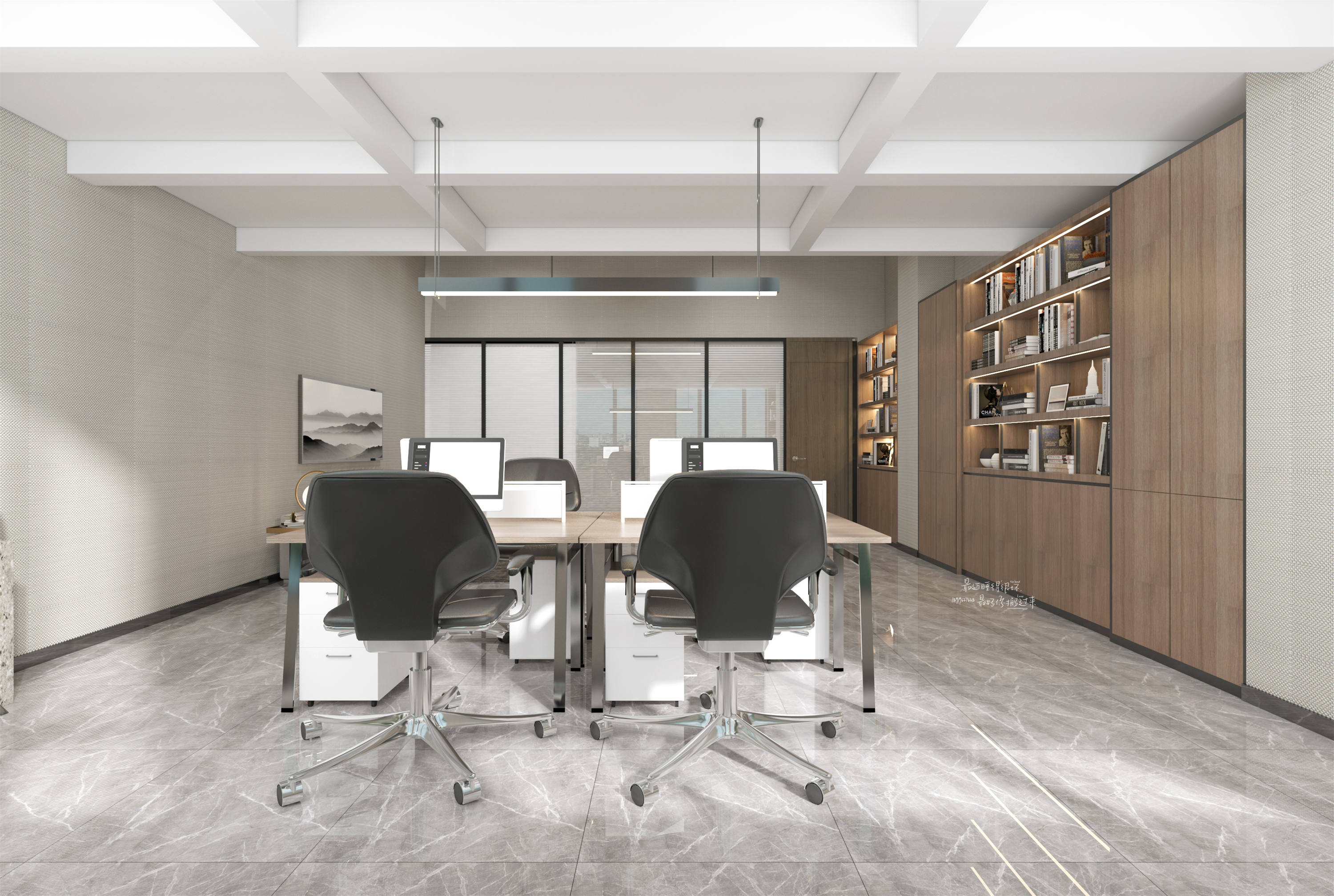 极简主义办公室设计-12