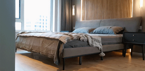 黑白灰工业风的精装房改造-56