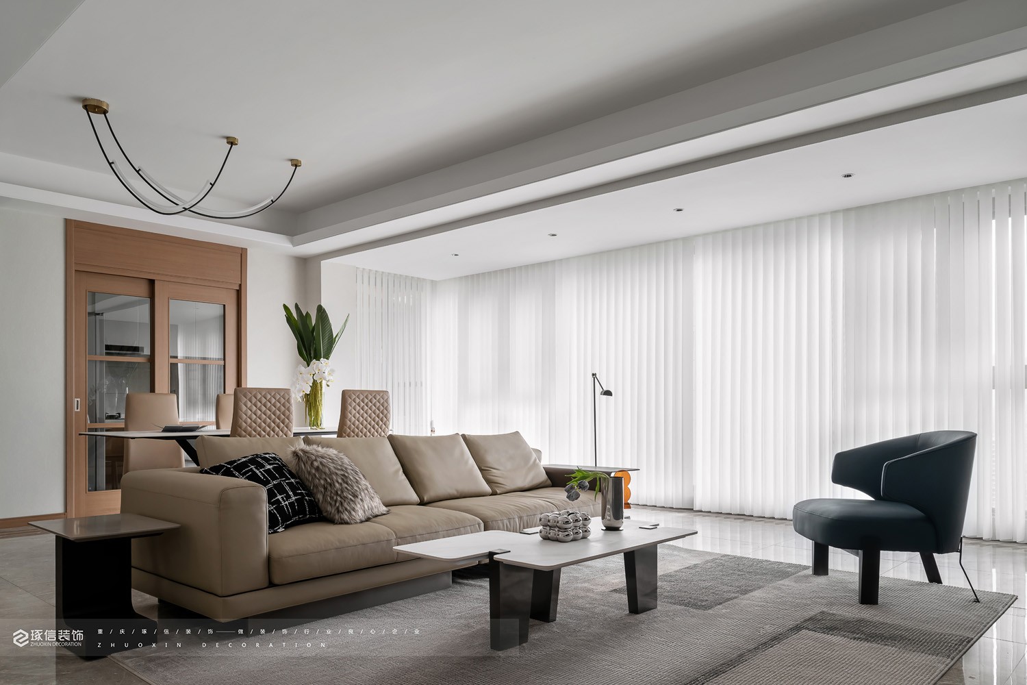 129 平精装房改造现代家丨琢信装饰-0