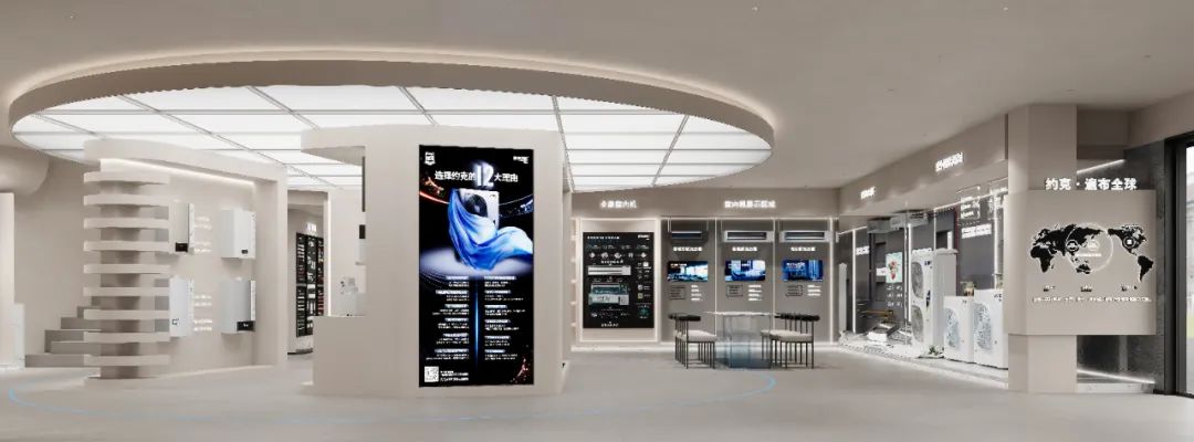 260m²青岛胶州约克VRF中央空调展厅丨周笙笙展厅设计-15