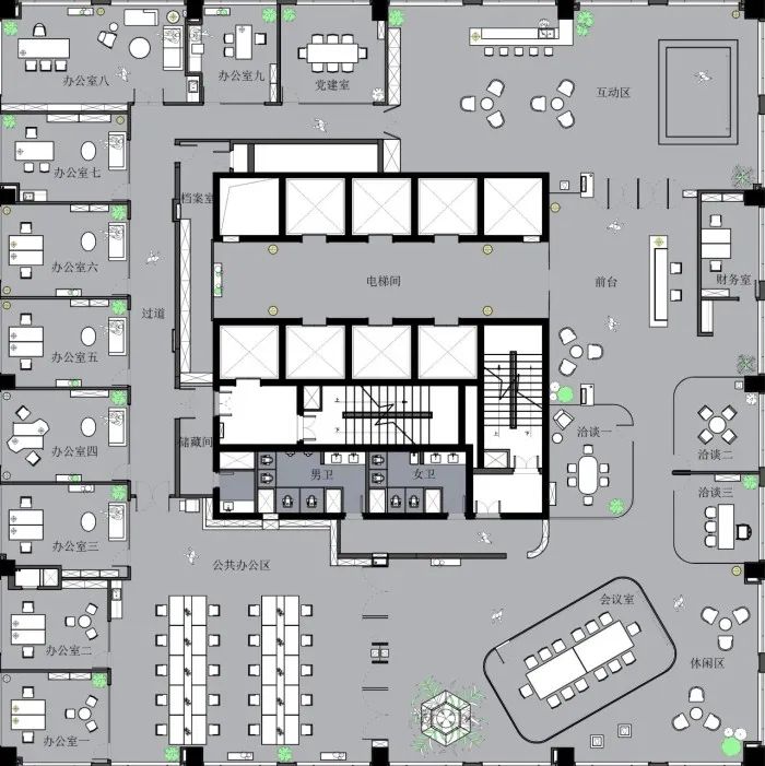 黑白交接的理性与感性 · 律师事务所的现代设计丨陆槛槛空间设计-31