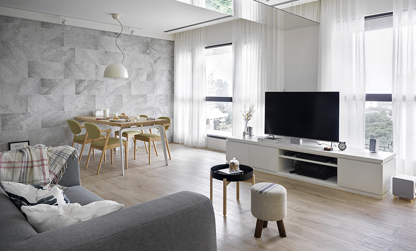 台北79㎡北欧风女子公寓  方构制作空间设计-4