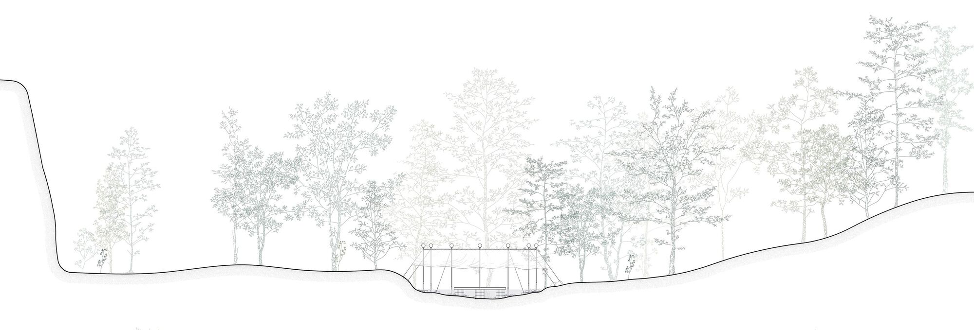 Temporary Installation at a Mountain River / atelier VRAC-15