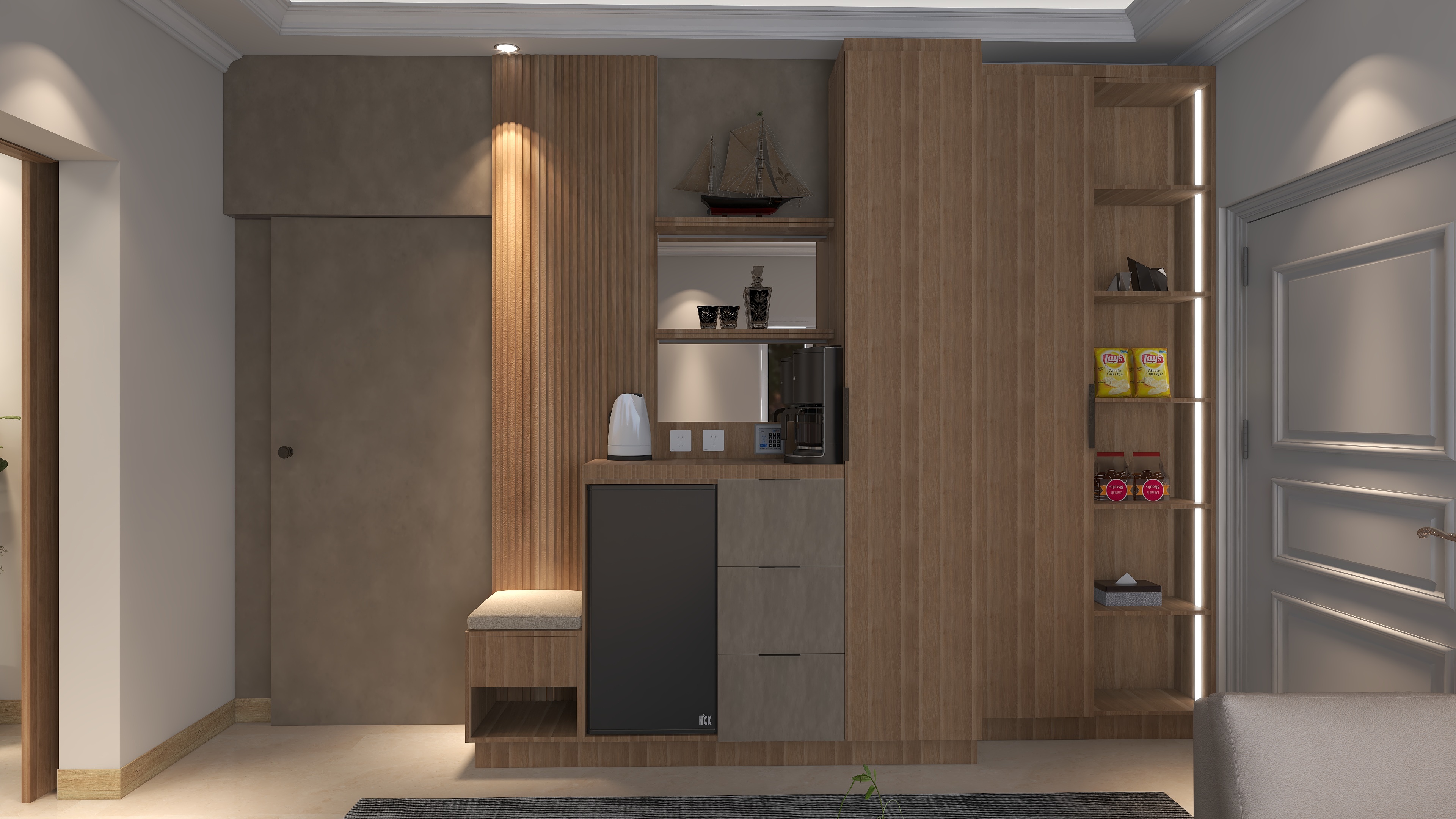 BEDROOM WITH LIVING SPACE ,KSA-2