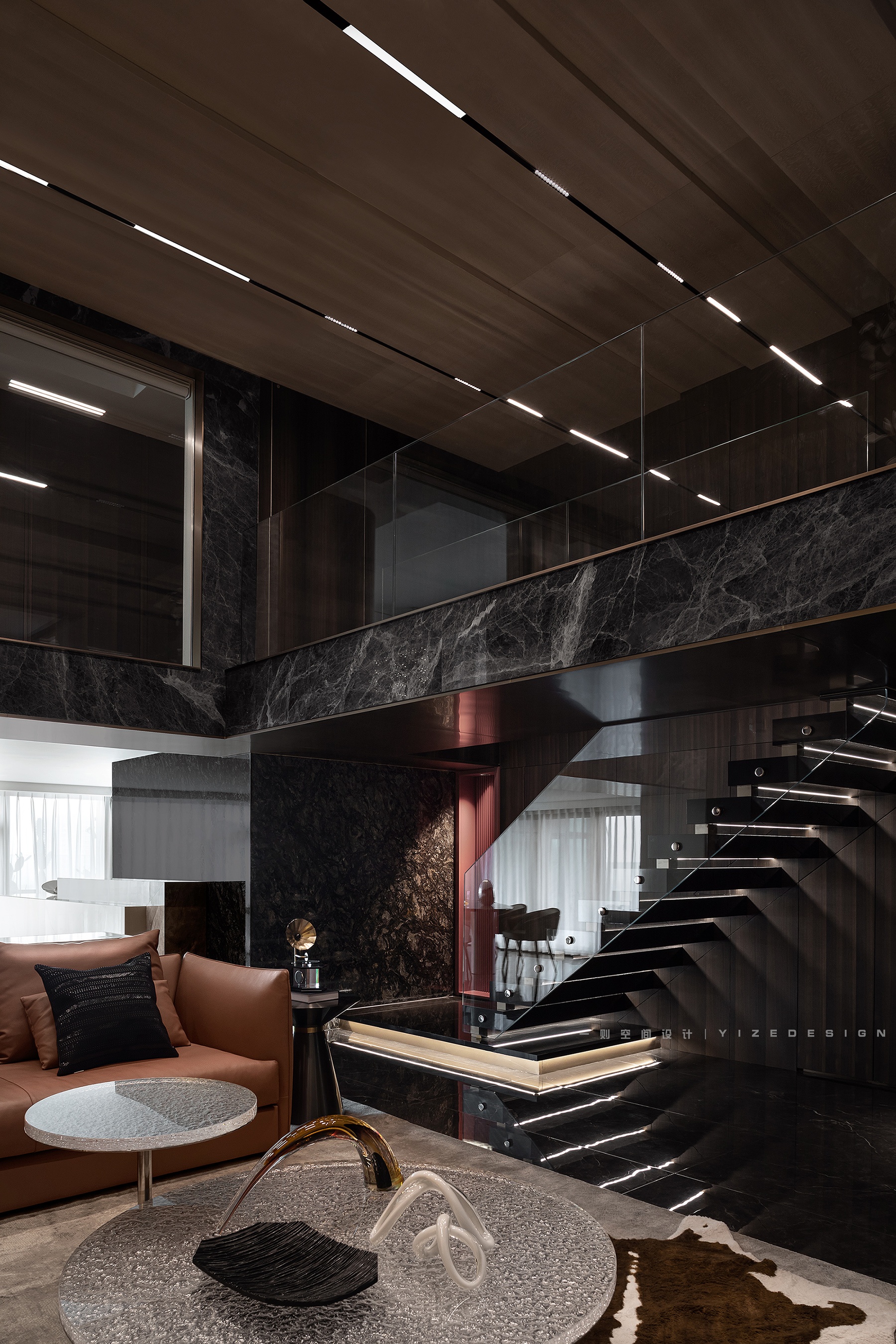 现代轻奢杭州跃层住宅设计丨中国杭州丨赵艺哲设计工作室-23