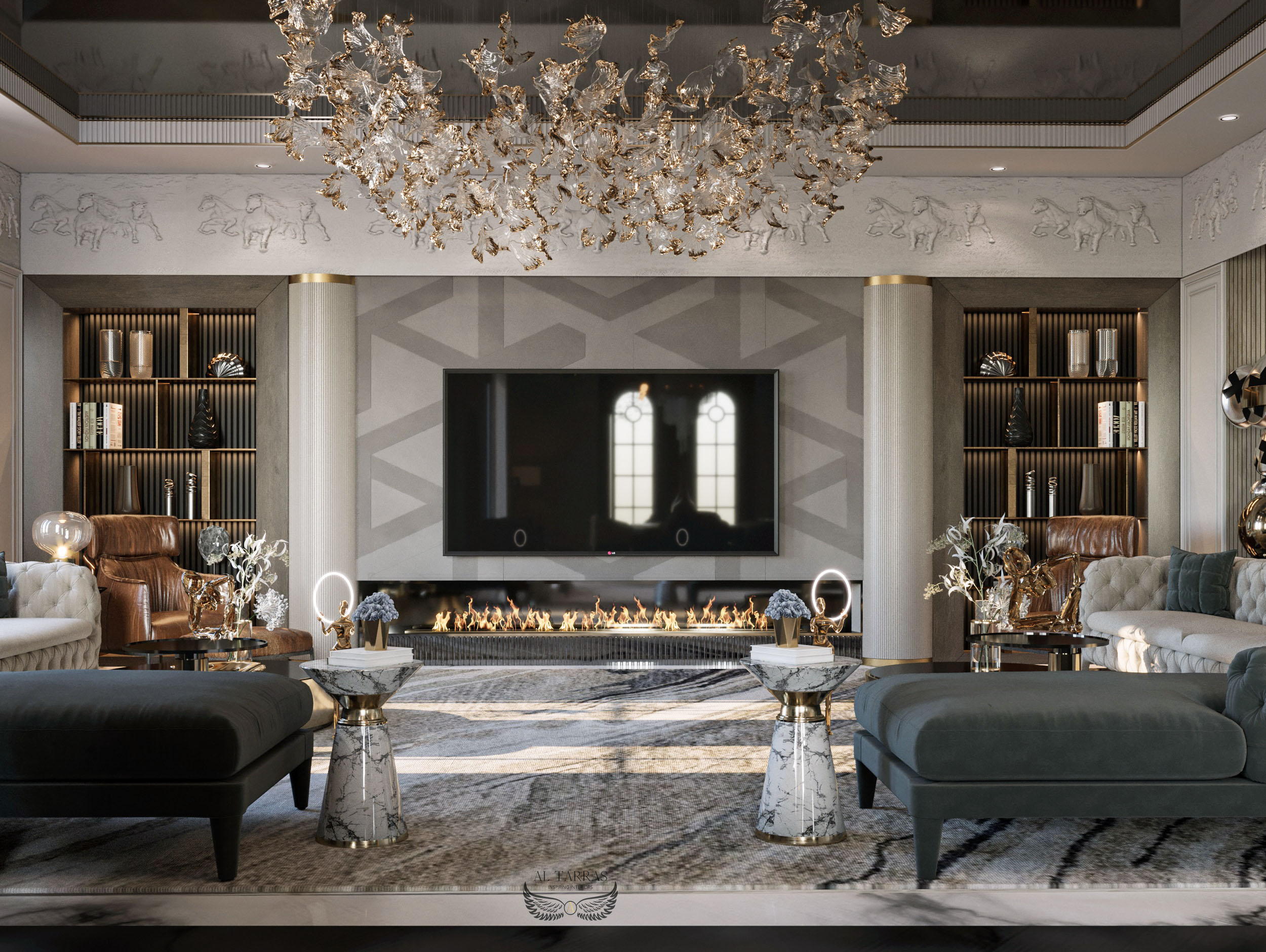lu·ury villa reception（别墅接待区）丨埃及丨Asmaa Abolila-7