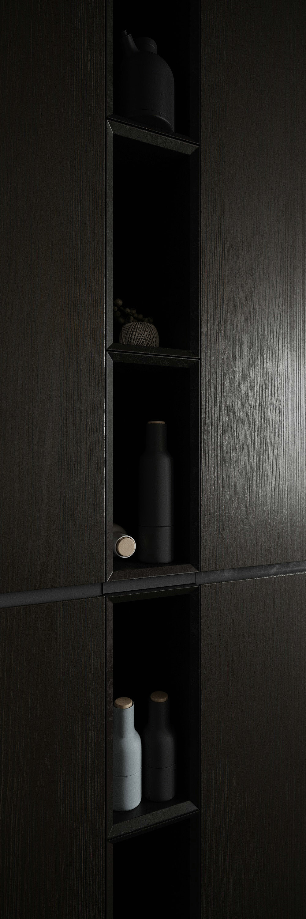 黑色系小空间公寓设计 超有设计感！-10