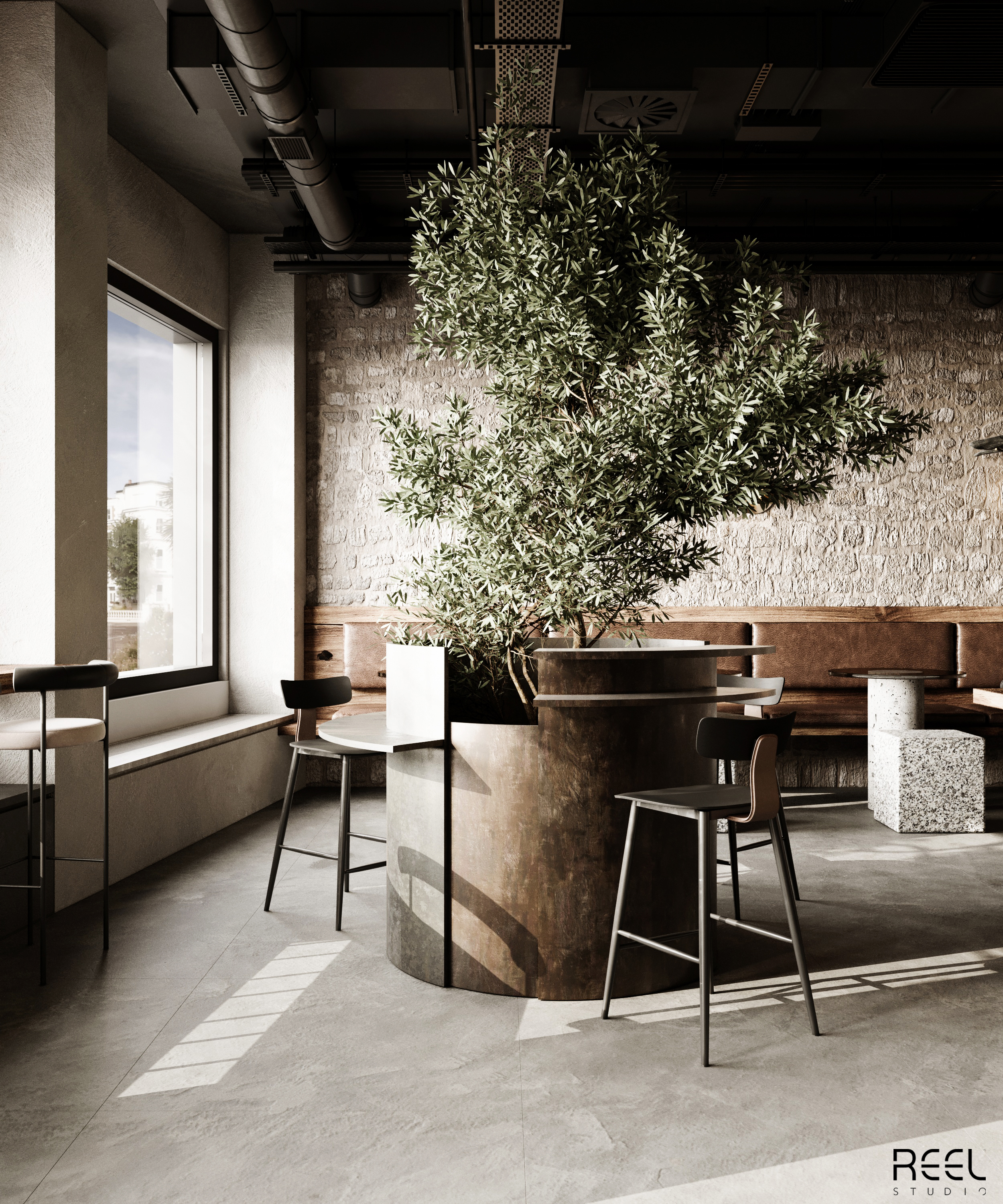 Industrial Cafe Design-0