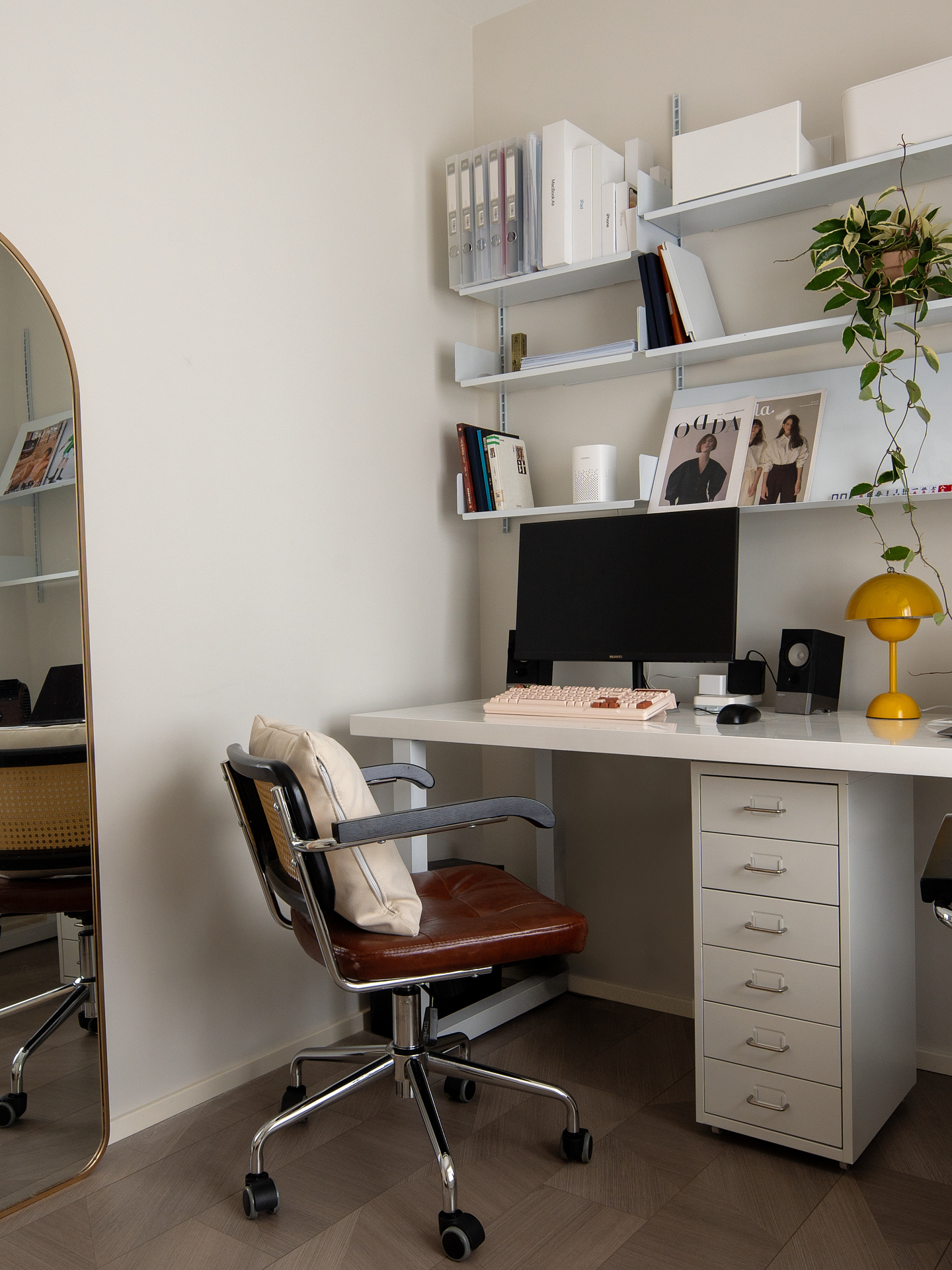 自由式客厅+日式四分离,治愈系的二人一猫-78