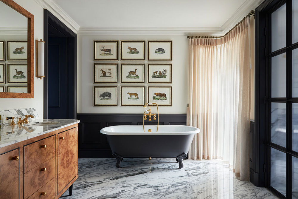 伦敦肯辛顿更新的乔治亚式联排别墅，色彩斑斓的古典之美-25