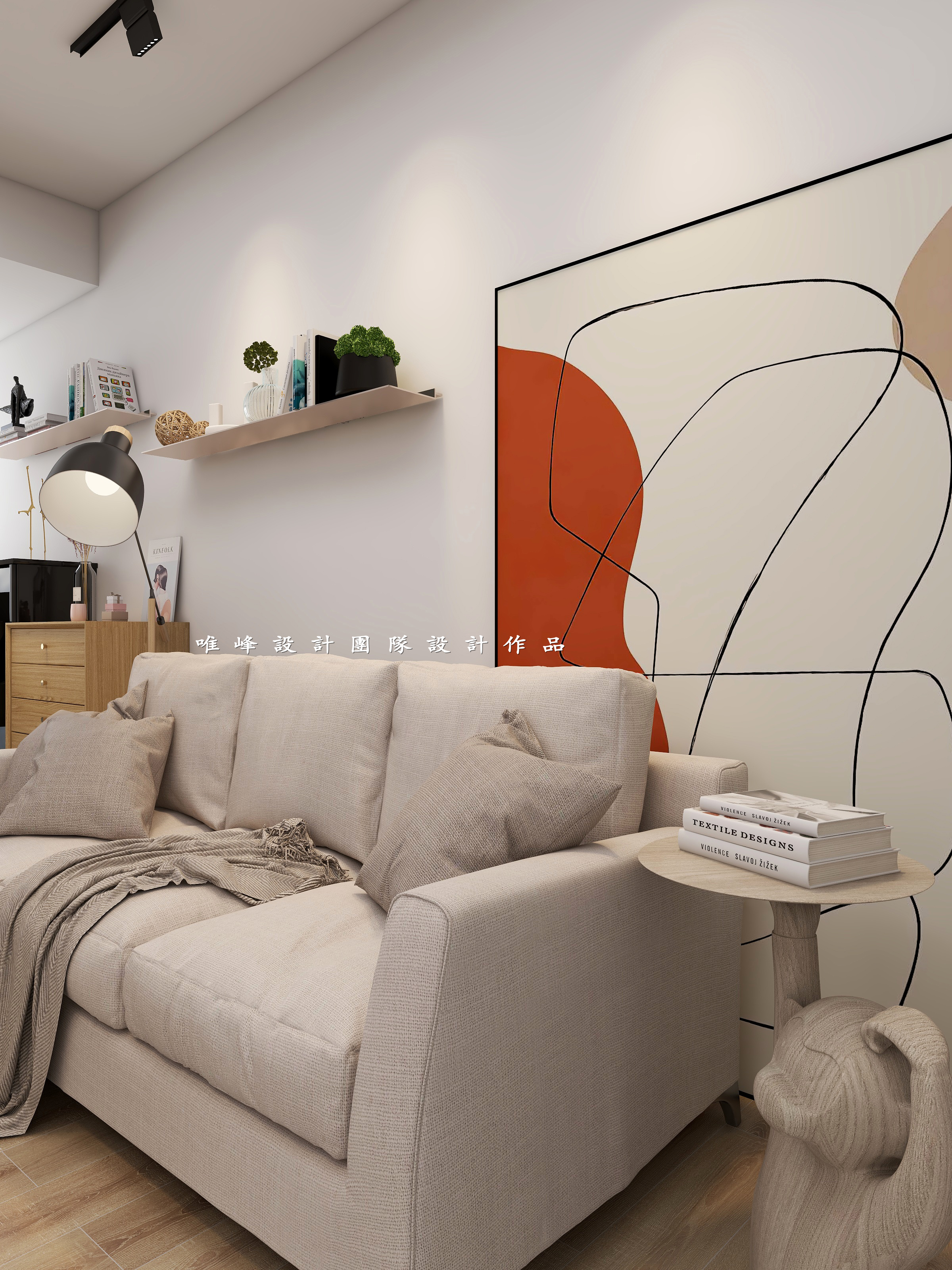 深圳口山设计：120㎡麒麟花园简约至上，凸显现代美感-3