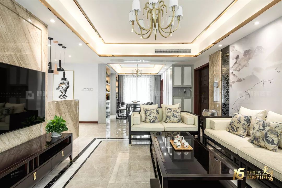 成都龙湖听蓝湾新中式家居设计,优雅轻奢致敬历史传承-48