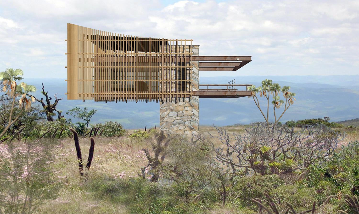 巴西 Skylab 建筑师设计的树屋住宅-3