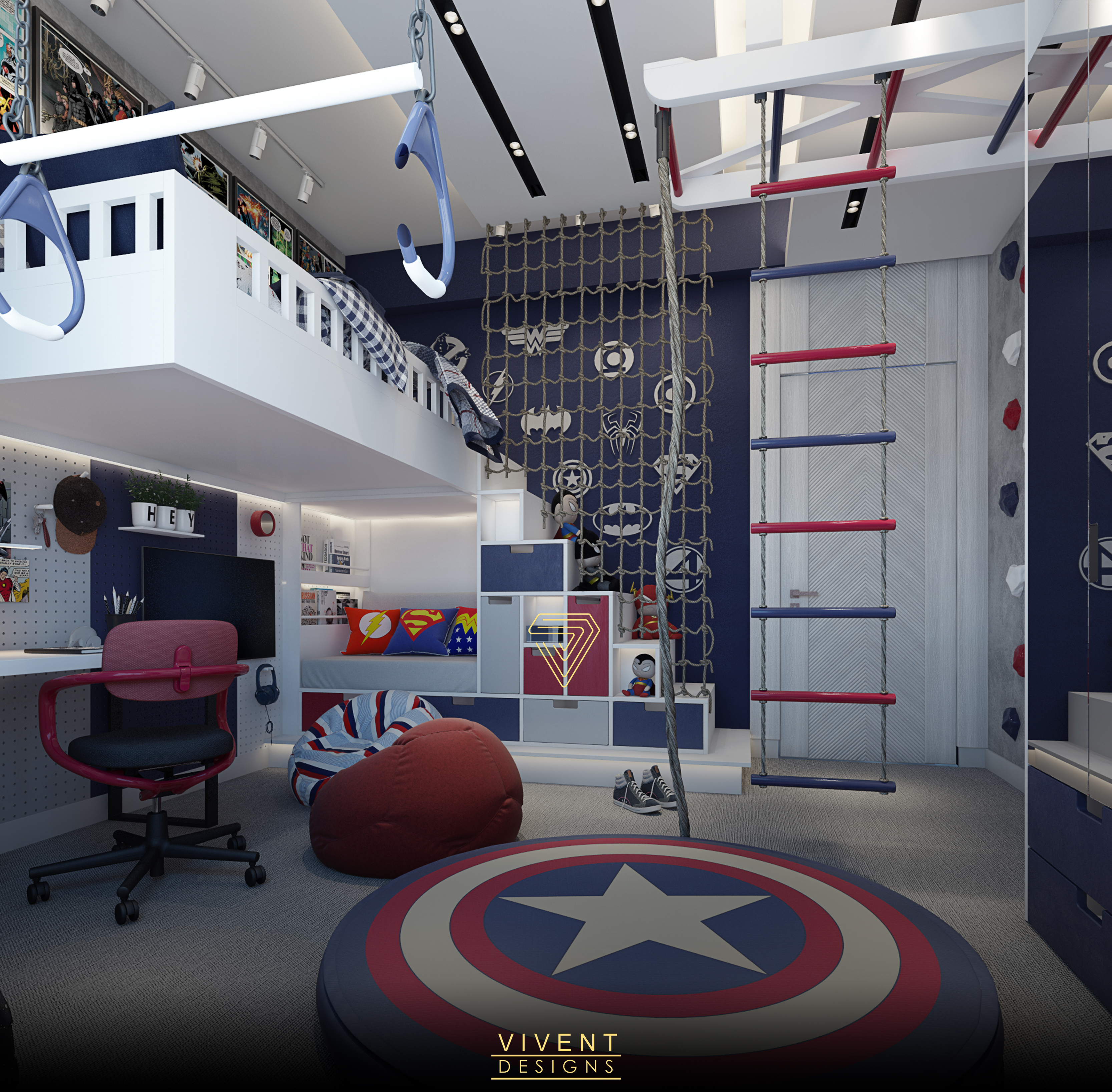 AVENGERS fan bedroom | VIVENT-2