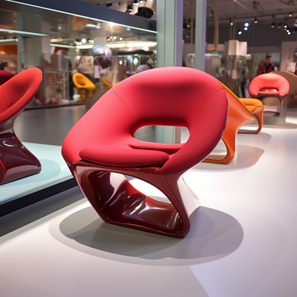 红色异形椅子-19