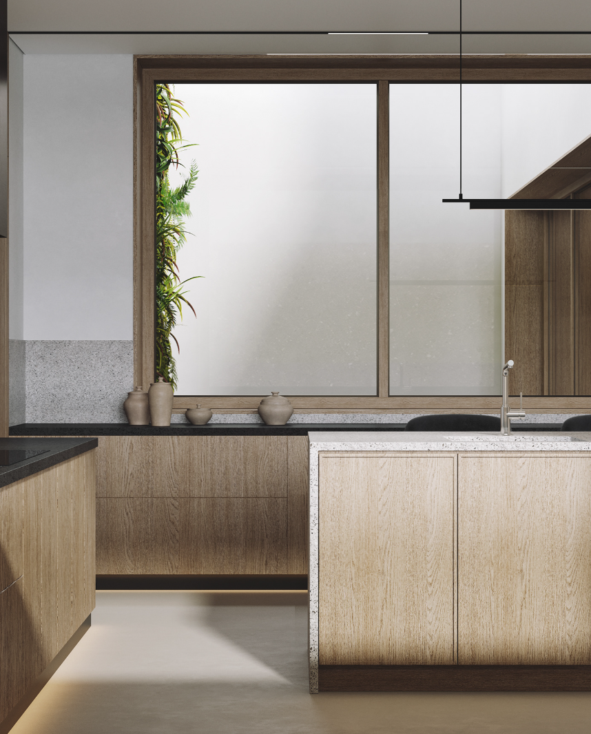 320㎡ 极简别墅 自然原木-5