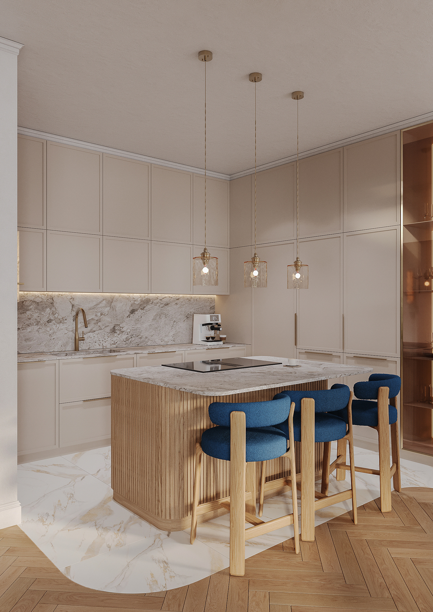 温暖现代客厅丨捷克丨asme_design-1