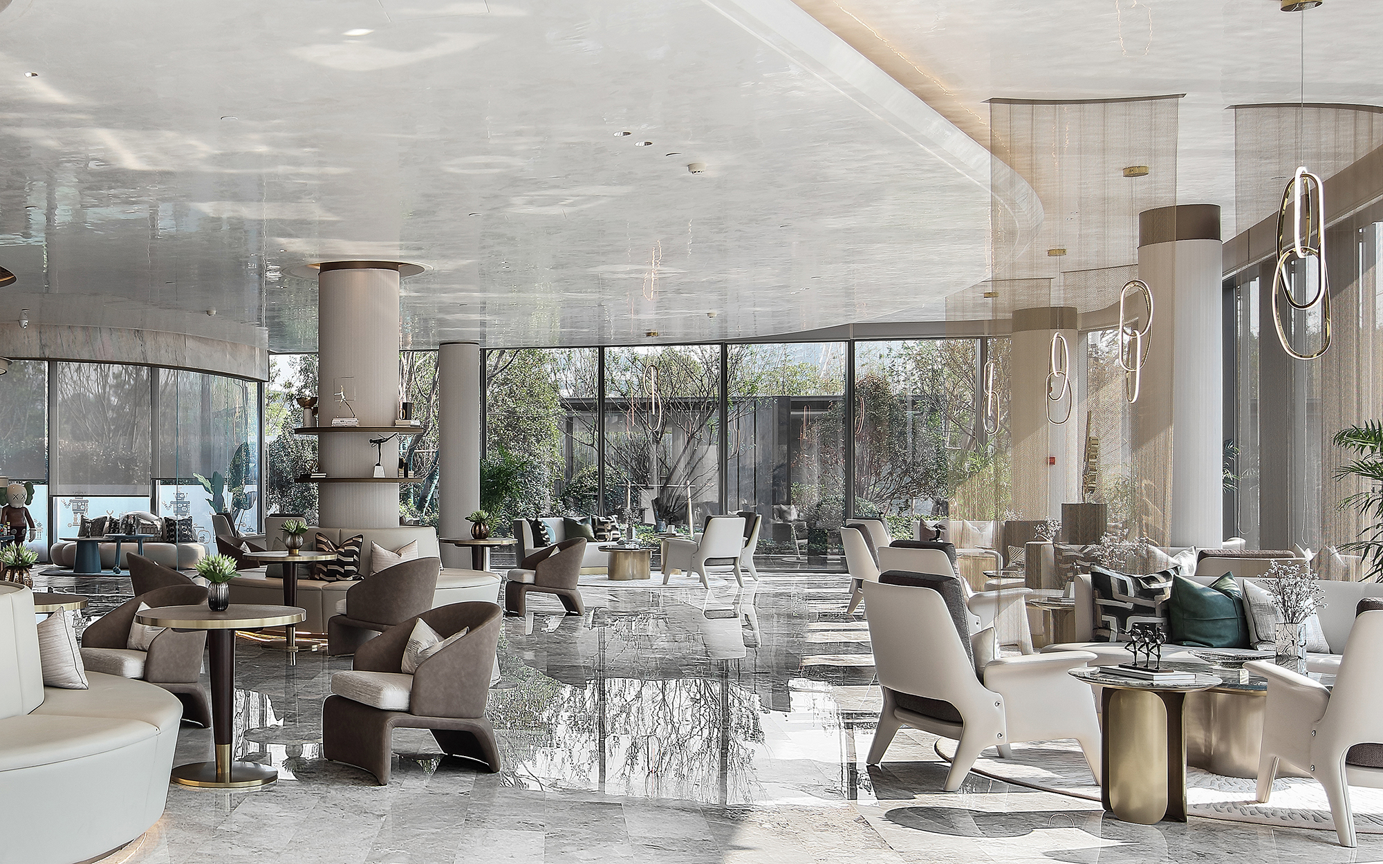 武汉绿都销售展示中心·水音乐会的室内设计盛宴-15