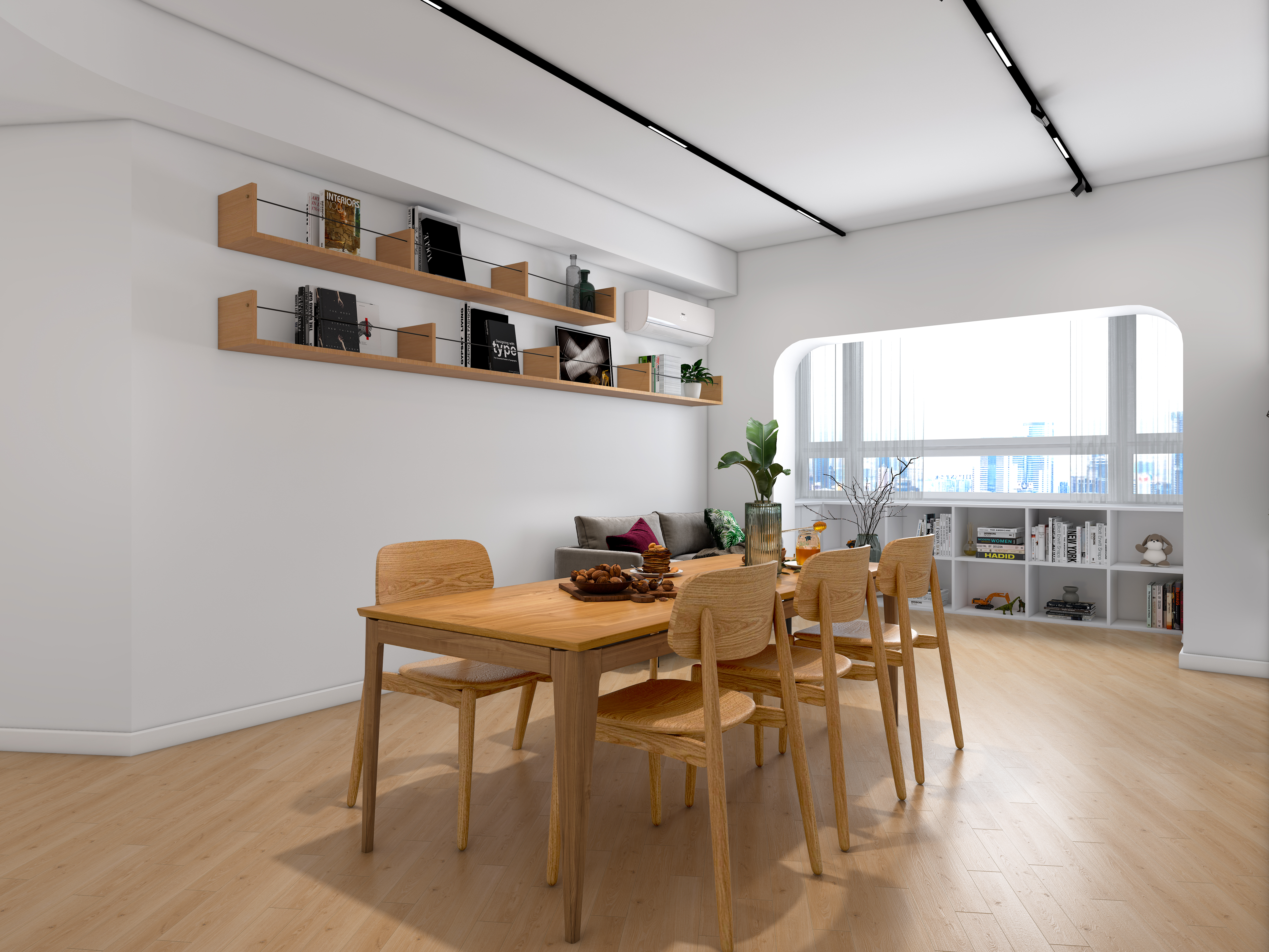 深圳口山设计：福田·长泰花园原木风，简约时尚又温馨-16