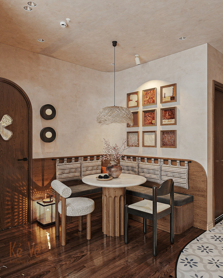 LandmarkOnsen Ms Giang 公寓室内设计丨越南河内丨Kẻ Vẽ interior-14