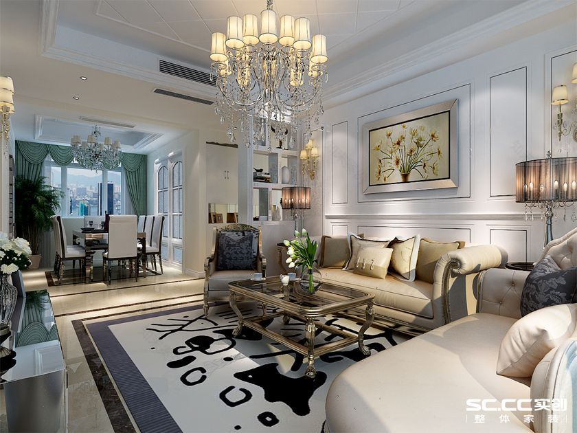 【上海实创装饰】嘉定安亭143平欧式古典三居典雅华贵之家-10