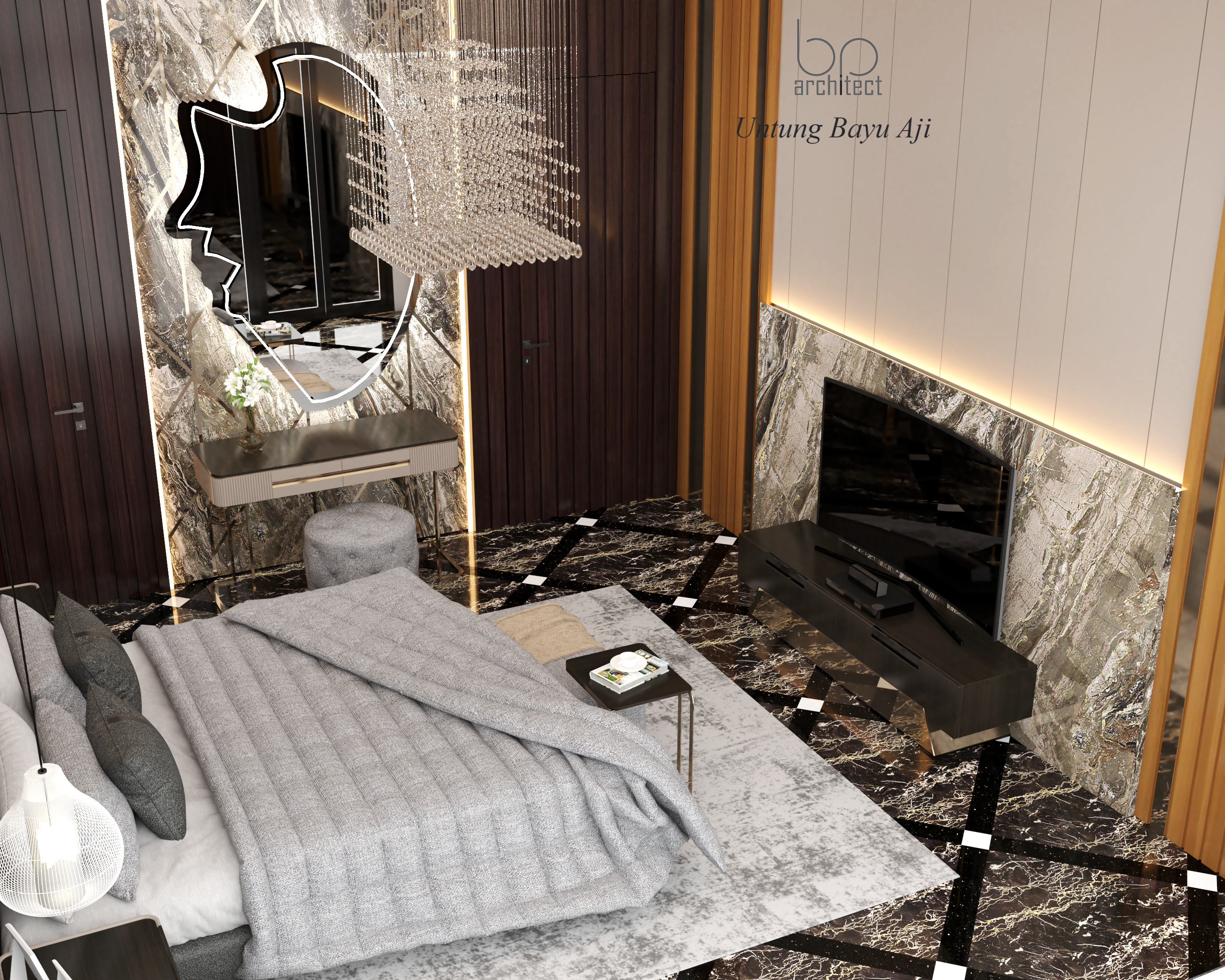 Rumah dengan Desain Arsitektur Kontemporer Modern-4