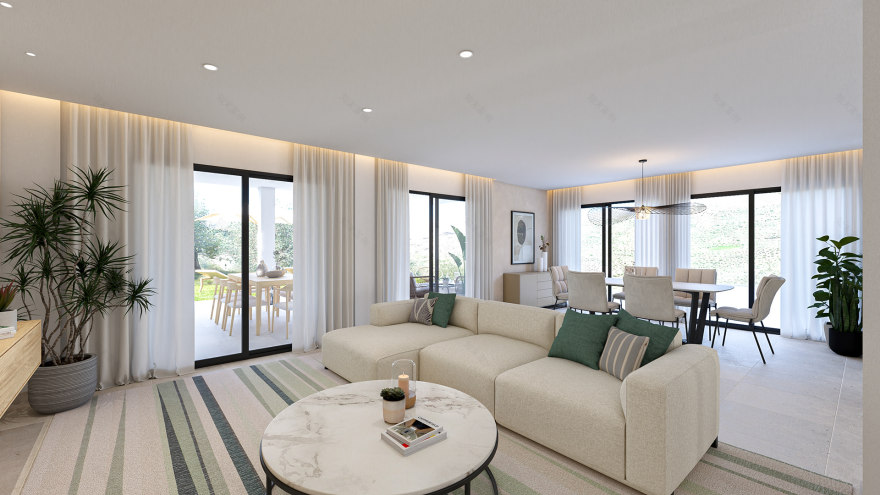 阿尔考辛独栋带泳池住宅3D可视化项目丨西班牙马拉加-18