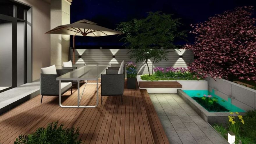 50m²简约花园设计 | 菜园、休闲区、鱼池一应俱全-49