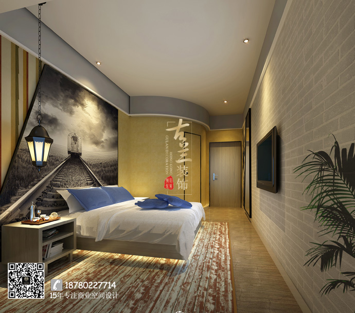 华阳悦活酒店 成都双流商务酒店装修公司案例-5