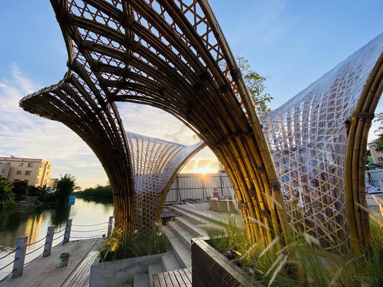 Huanglong Waterfront Bamboo Pavilion 2.0 | 融合古典与现代的竹艺建筑-24