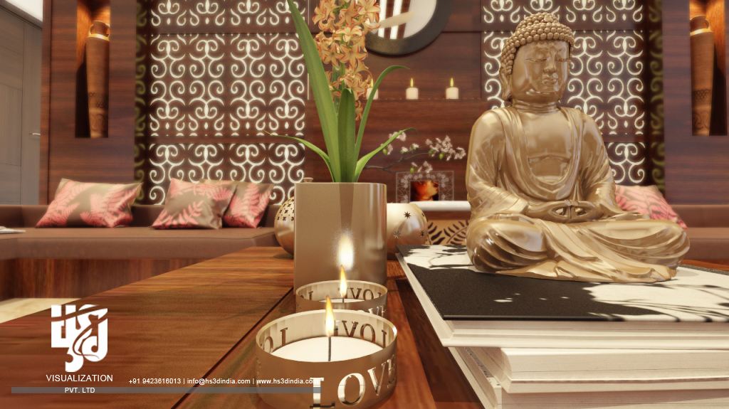 印度 HS3D 打造惊艳住宅室内渲染-21