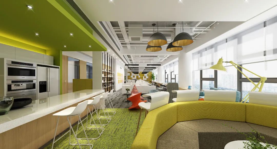 缤纷几何 | 活力办公空间的创意设计-15