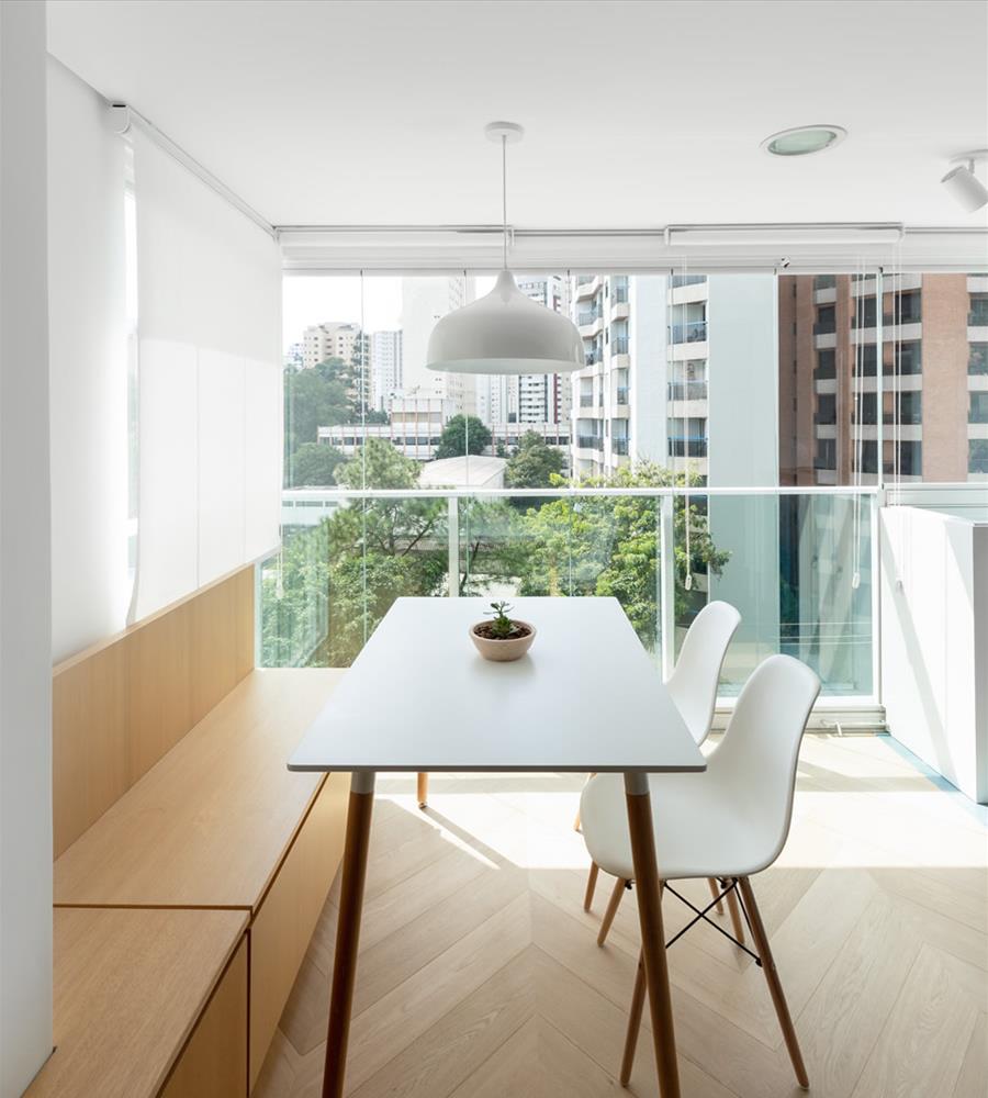 巴西 SP 公寓 | 极简线条与色彩的完美融合-10