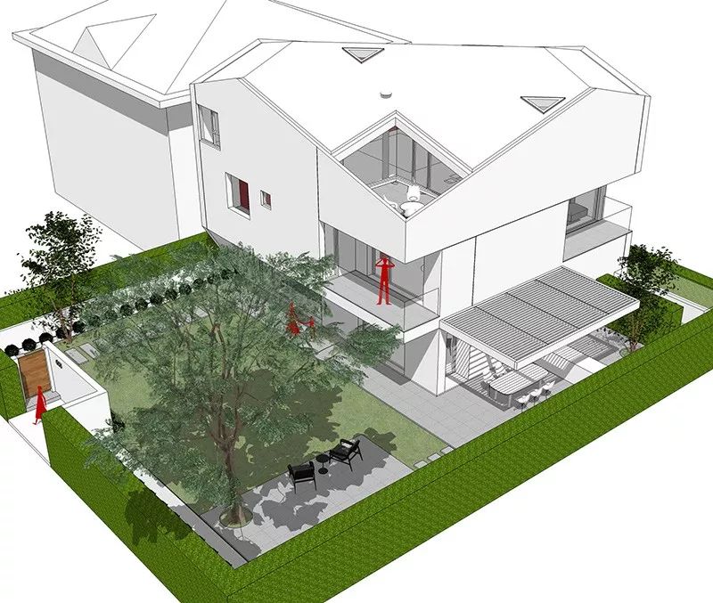 150 万打造现代极简别墅,滑梯藏匿童趣空间-22