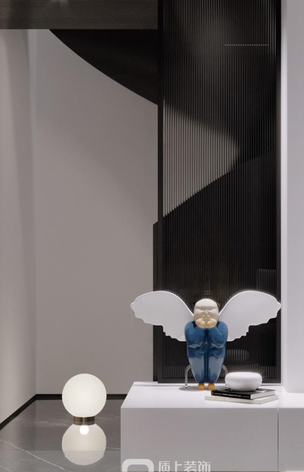 佛山 200㎡复式时光 | 湛蓝托红,实用轻奢-19