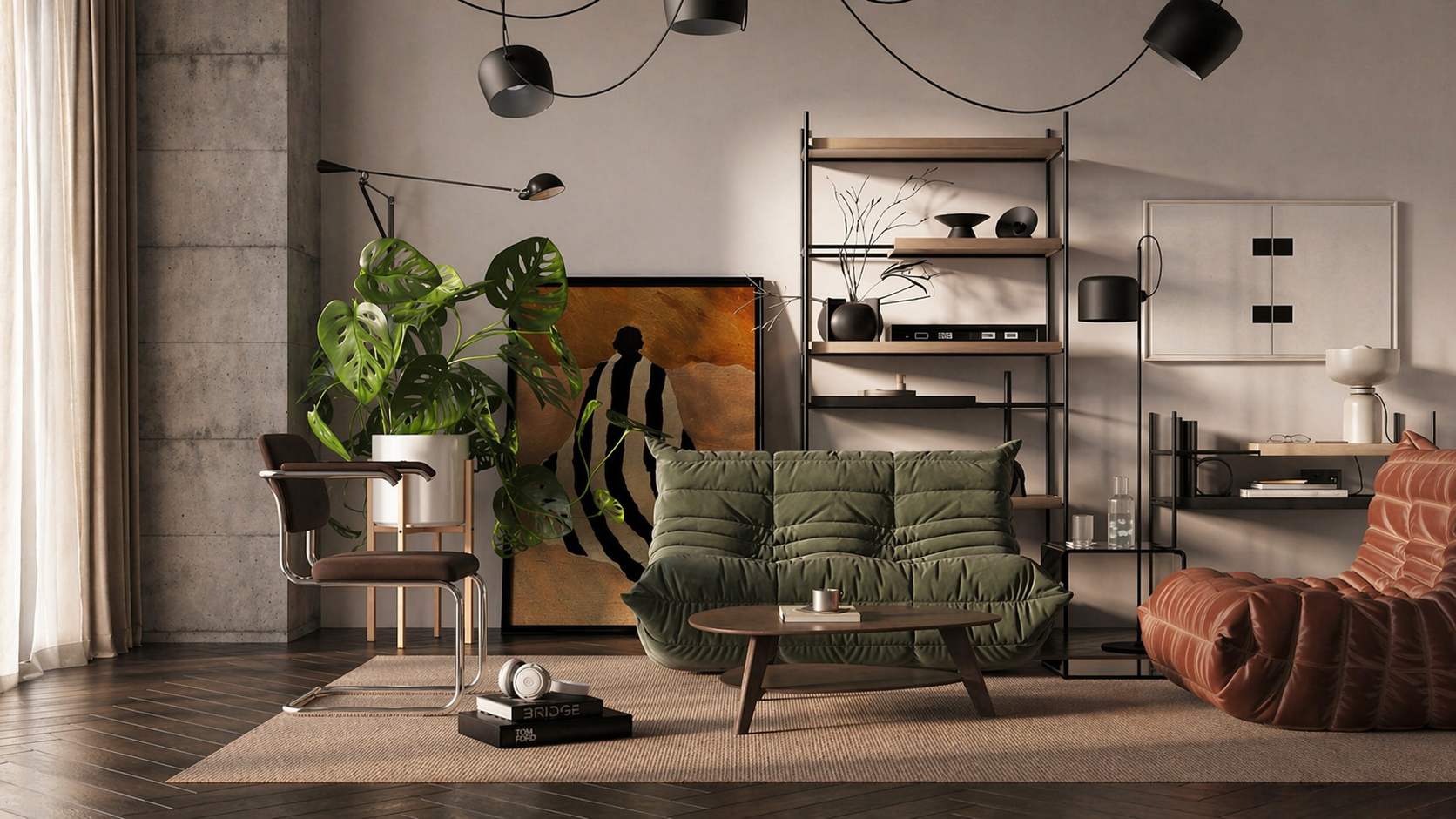 Industrial Vibes | Living Room Interior Design-8