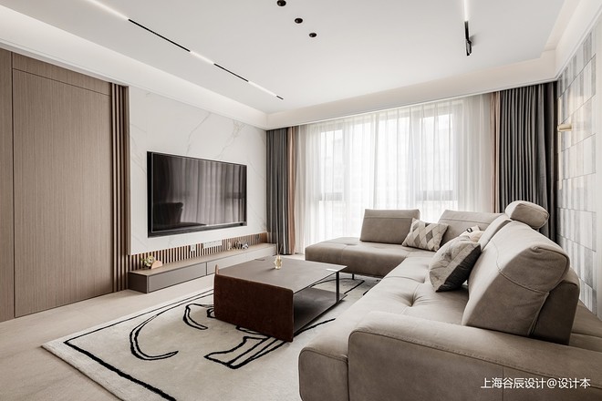 四居及以上150平米装修案例·效果图  晴·书·空间重组,打造居室晴天-16