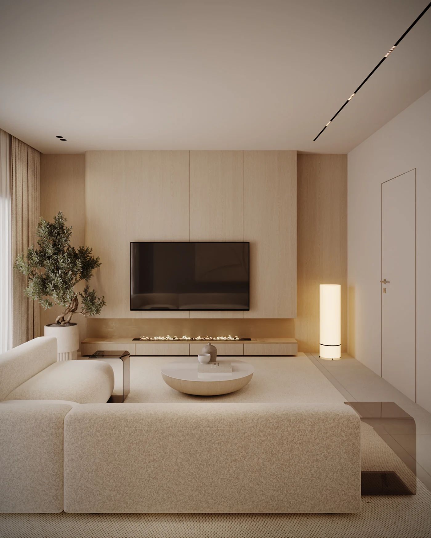 悬浮式电视背景墙设计-57