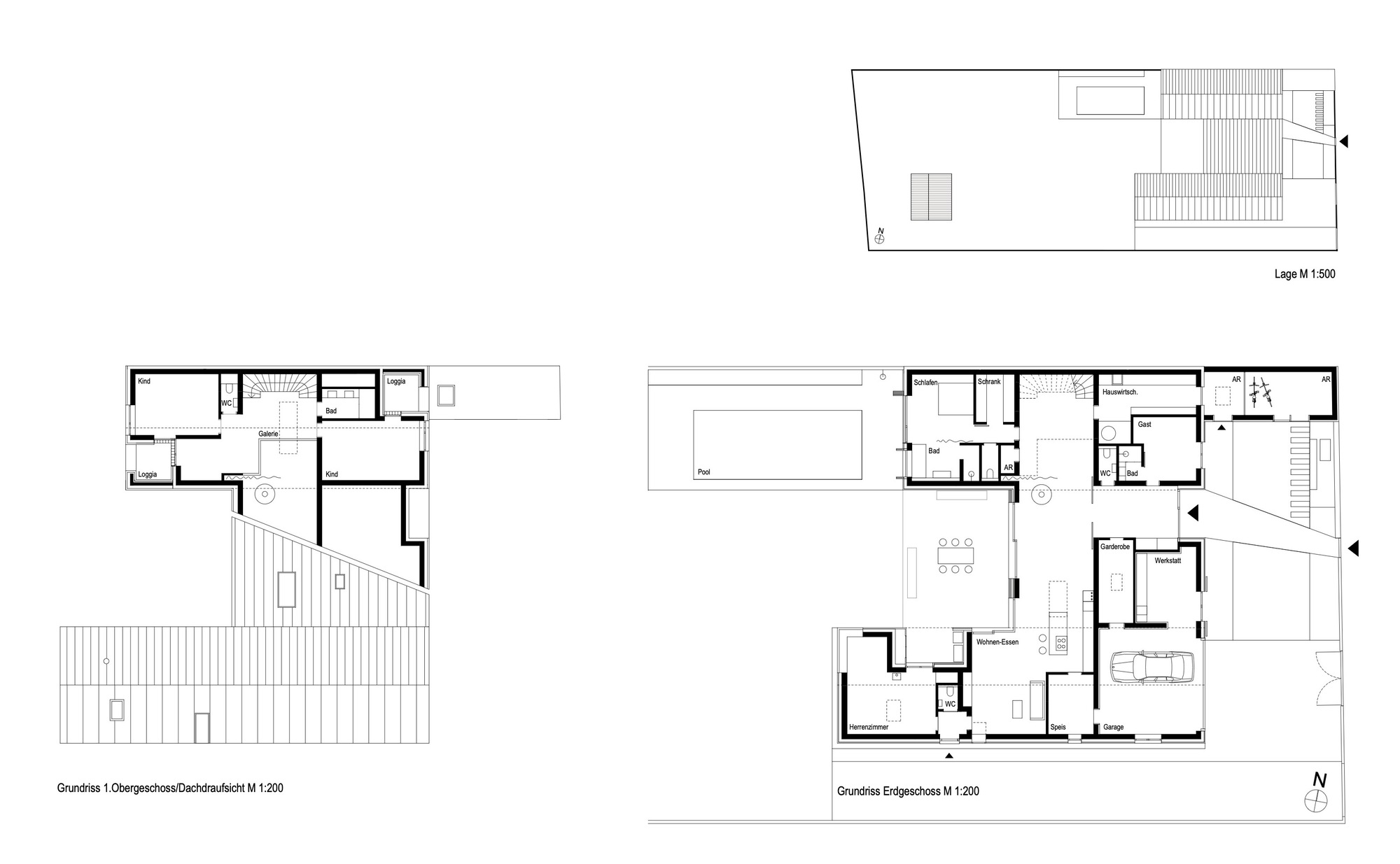 奥地利不对称多折屋顶别墅 | 室内外无界融合-6