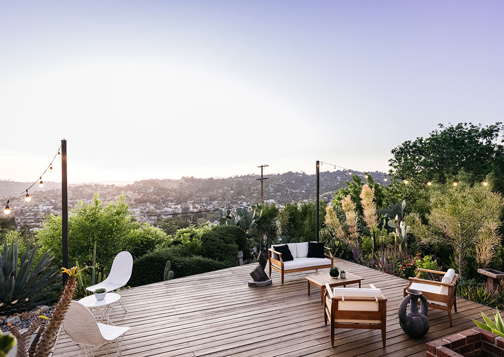 洛杉矶带有全景露台和音乐工作室的庄园-3