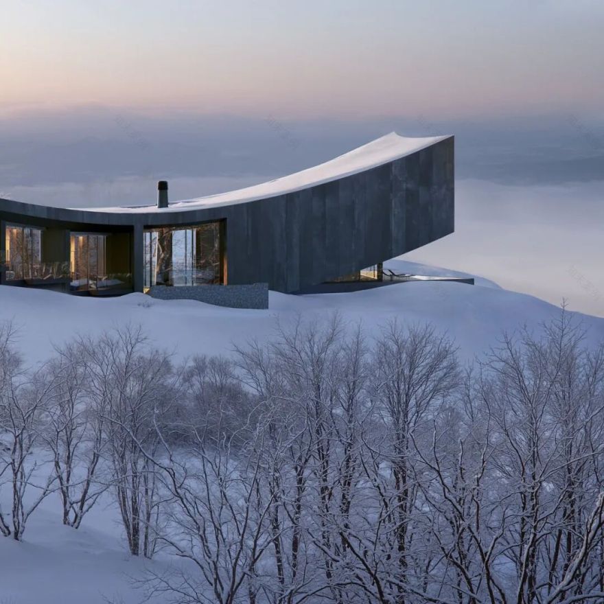 北海道之巅,与雪山共舞:这栋滑雪别墅重新定义了山居美学-8