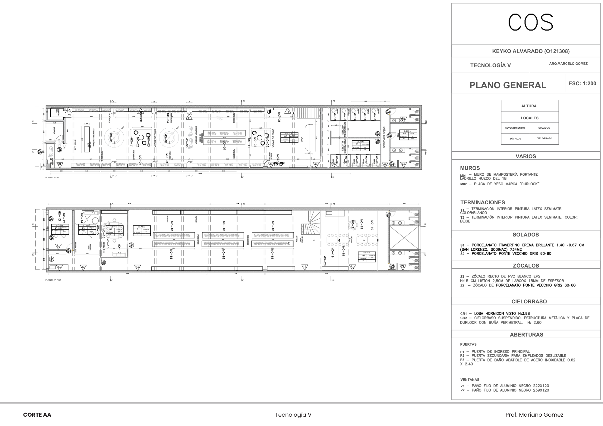 Proyecto Universitario l Local comercial l Marca: COS-3