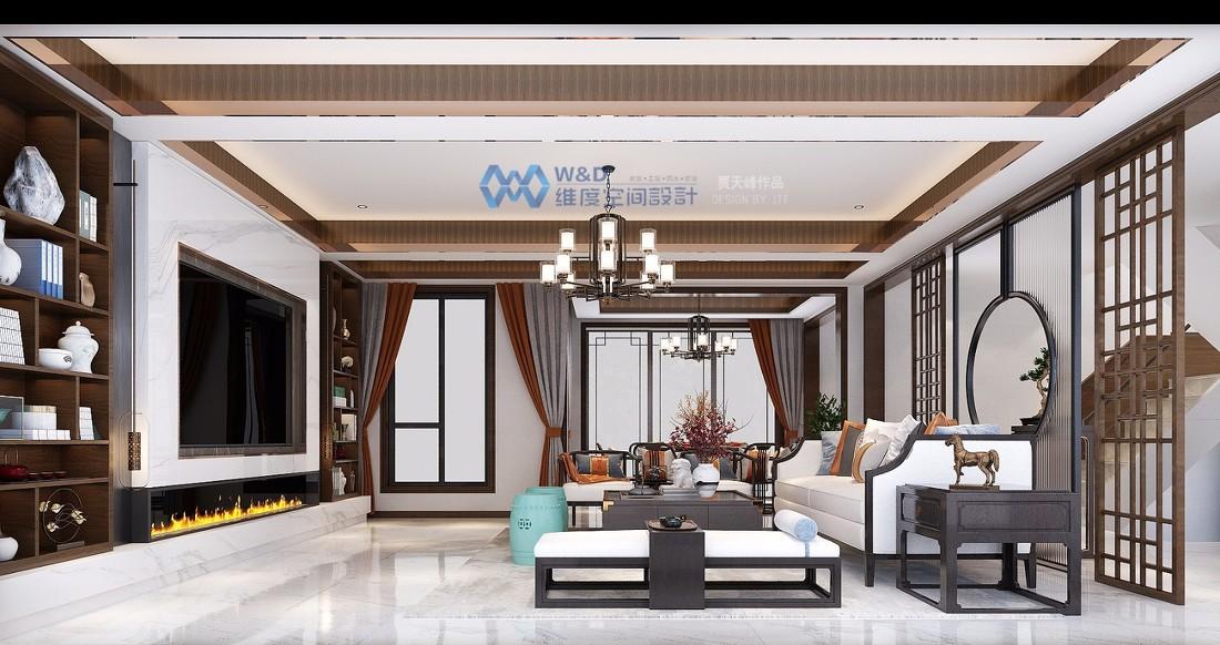 贾天峰丨
西城首府-新中式别墅 -1